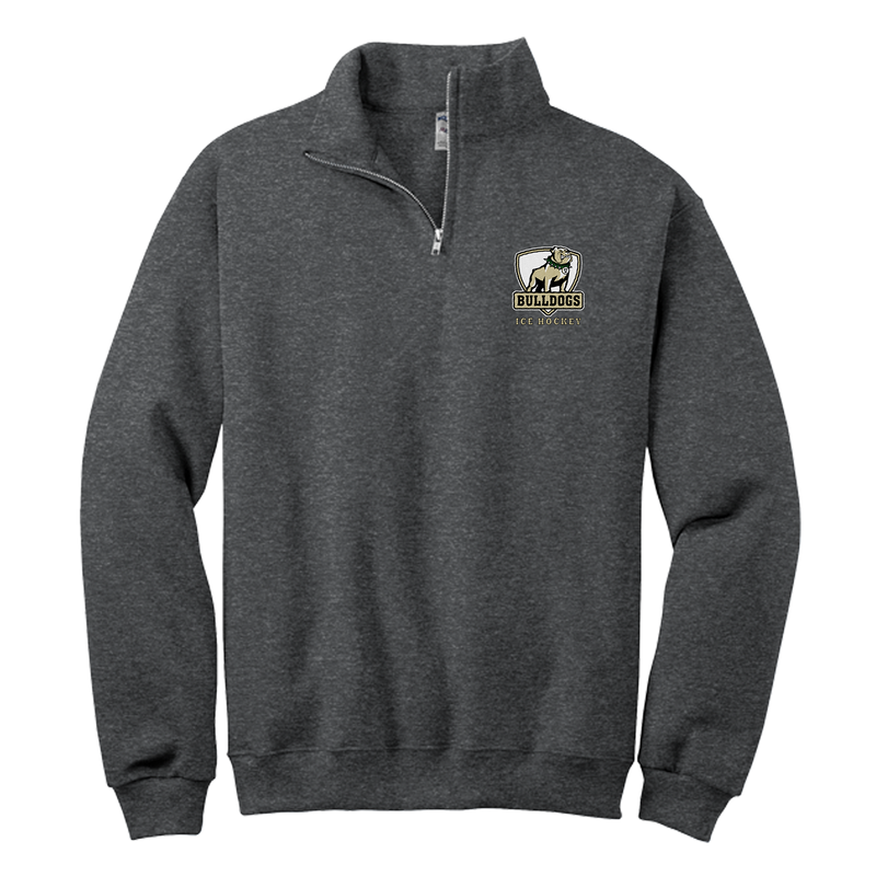 HVM Bulldogs NuBlend 1/4-Zip Cadet Collar Sweatshirt