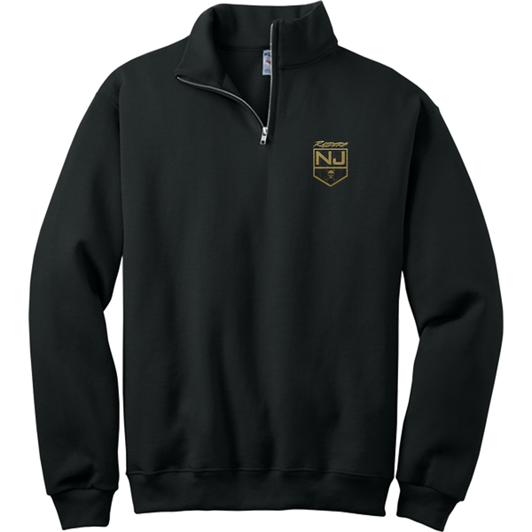 NJ Raiders NuBlend 1/4-Zip Cadet Collar Sweatshirt