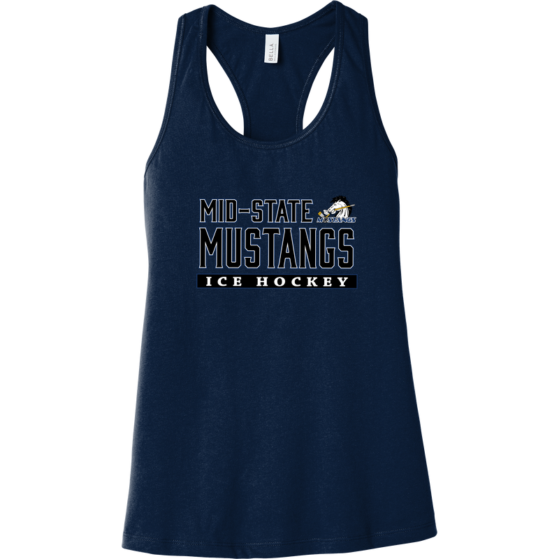 Mid-State Mustangs Womens Jersey Racerback Tank