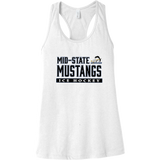 Mid-State Mustangs Womens Jersey Racerback Tank