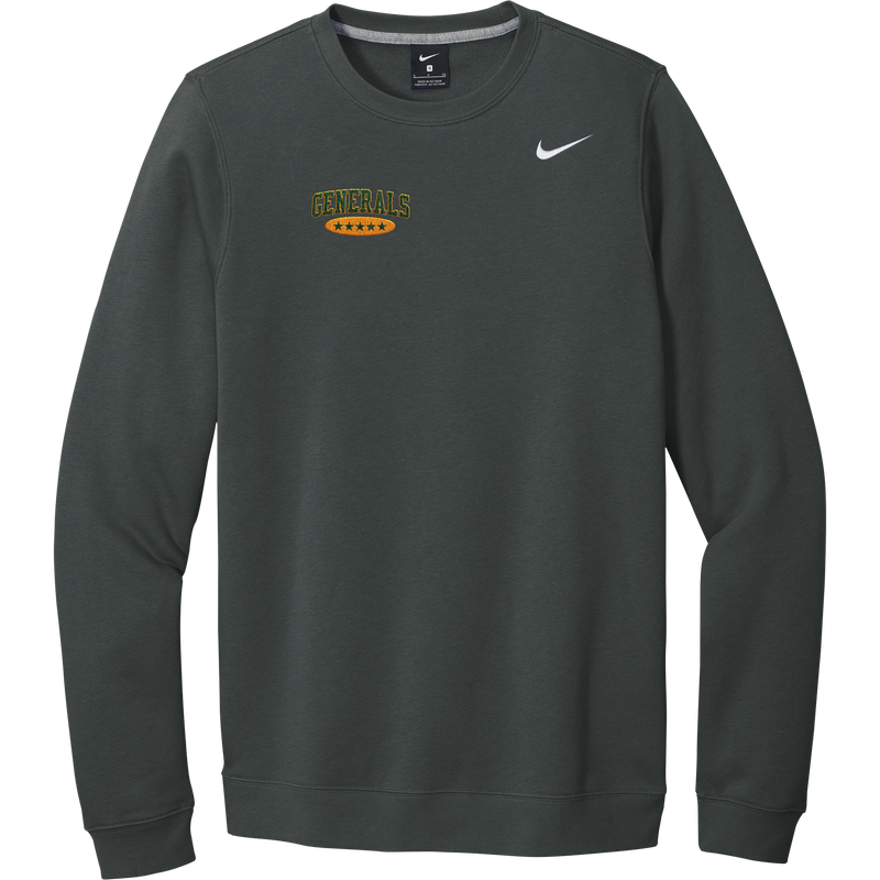 Red Bank Generals Nike Club Fleece Crew