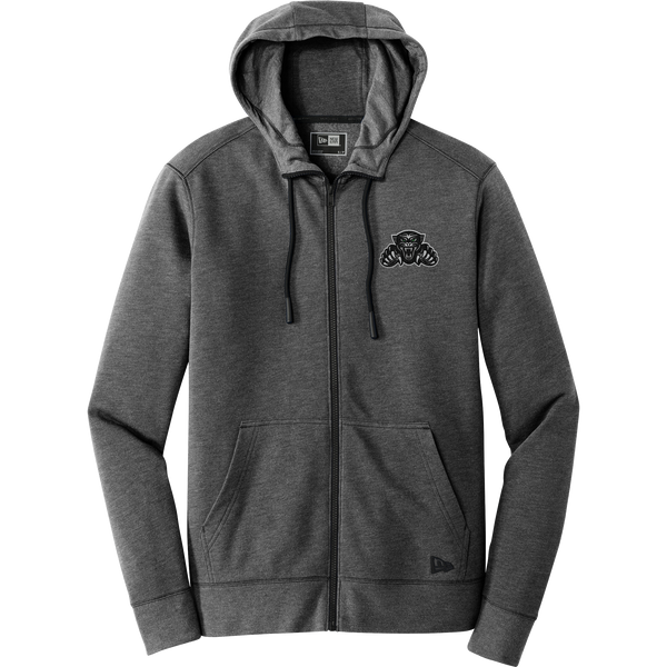 Igloo Jaguars New Era Tri-Blend Fleece Full-Zip Hoodie