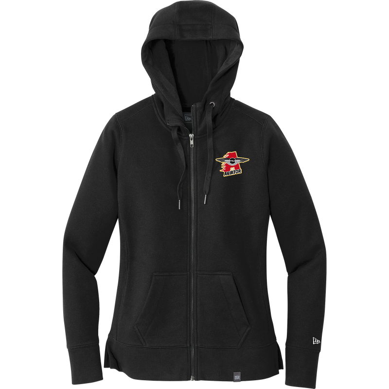 NY Aviators New Era Ladies French Terry Full-Zip Hoodie