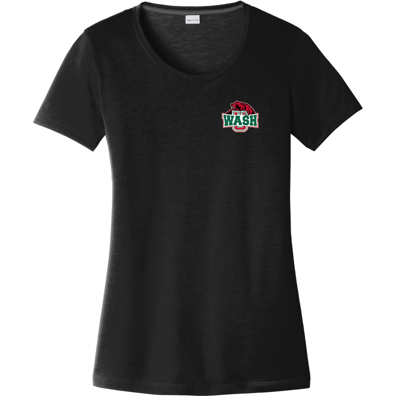 Wash U Ladies PosiCharge Competitor Cotton Touch Scoop Neck Tee