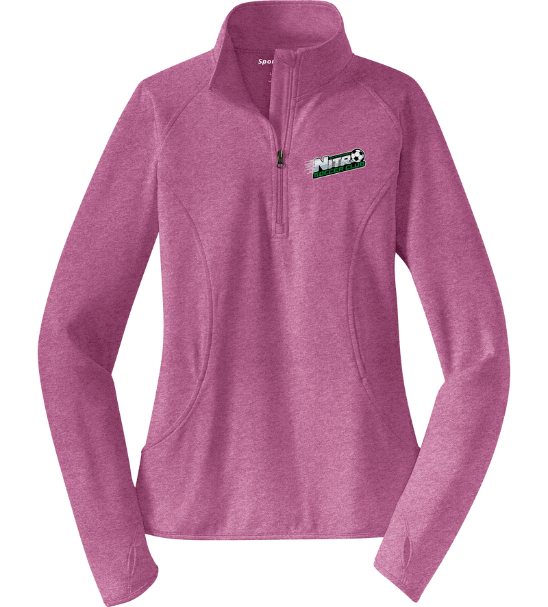 Nitro Soccer Ladies Sport-Wick Stretch 1/4-Zip Pullover