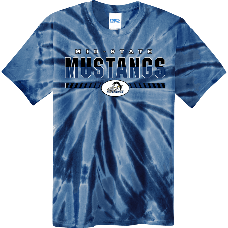 Mid-State Mustangs Youth Tie-Dye Tee