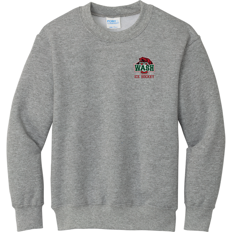 Wash U Youth Core Fleece Crewneck Sweatshirt