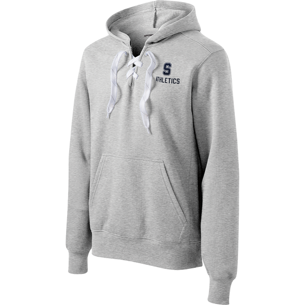 Midd South Athletics Lace Up Pullover Hooded Sweatshirt