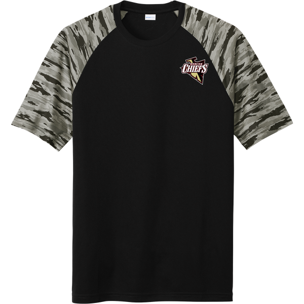 Mercer Chiefs Drift Camo Colorblock Tee