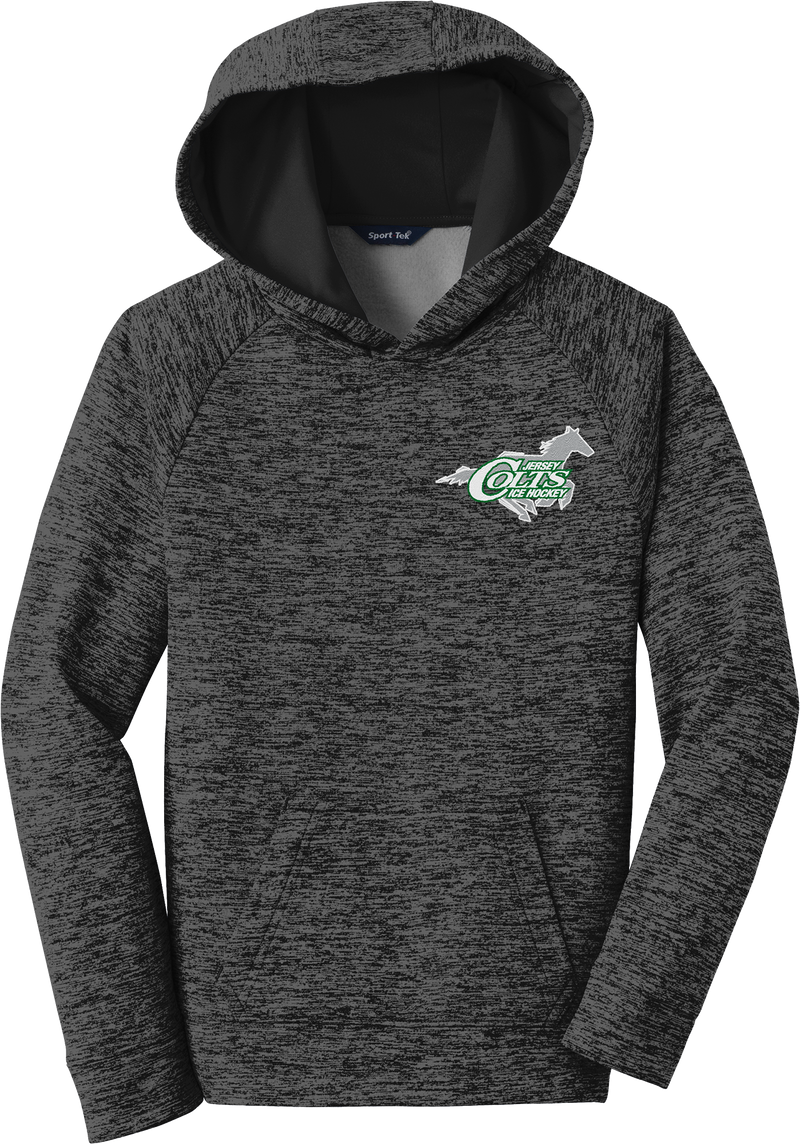 NJ Colts Youth PosiCharge Electric Heather Fleece Hooded Pullover