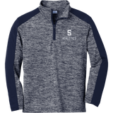 Midd South Athletics Youth PosiCharge Electric Heather Colorblock 1/4-Zip Pullover